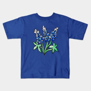 Texas Bluebonnets Kids T-Shirt